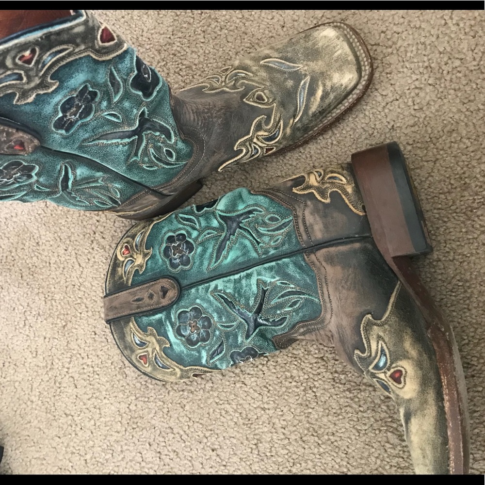 Dan Post square toe boots like new! Size 6.5